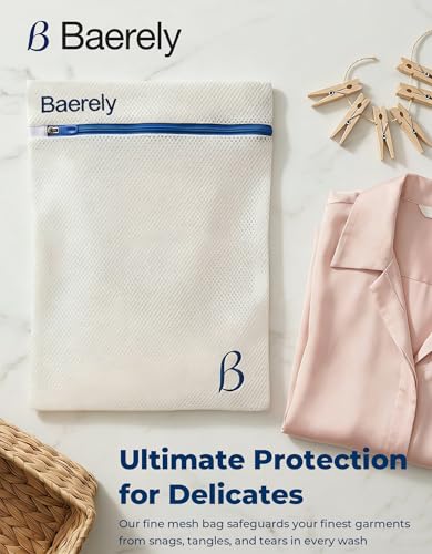 Mesh Laundry Bag for Shapewear, Bras & Delicates 12x16 in Pearl White