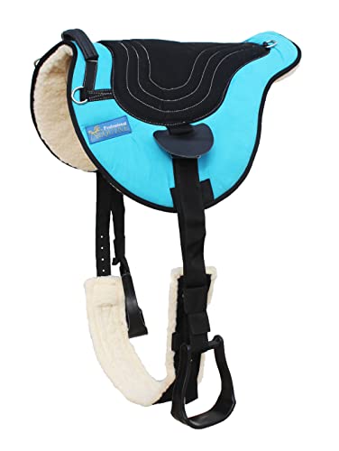 Horse Western Fleece Padded Bareback Pad w/ Cinch Turquoise 39191TR