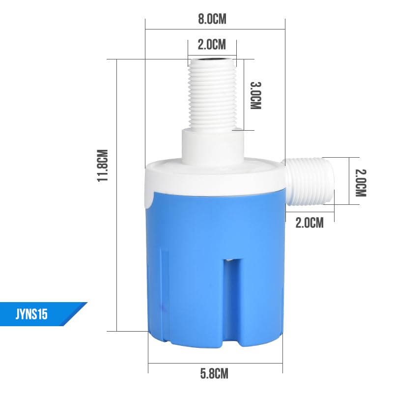 Automatic Water Level Control Valve Inside Type,side Inner Water Automatic Float Valve Water Level Control Valve Uesd for Water Tank, Solar Energy, Auto Pot, Aquarium 2PCS (1/2'' Top Inner) - style: 1/2'' Top Inner