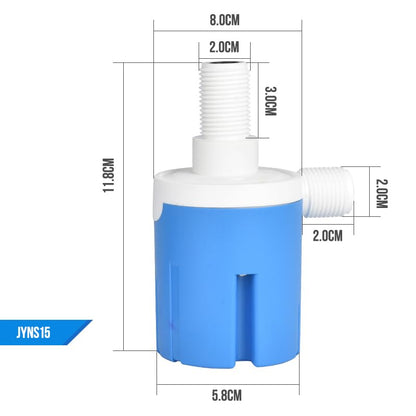 Automatic Water Level Control Valve Inside Type,side Inner Water Automatic Float Valve Water Level Control Valve Uesd for Water Tank, Solar Energy, Auto Pot, Aquarium 2PCS (1/2'' Top Inner) - style: 1/2'' Top Inner