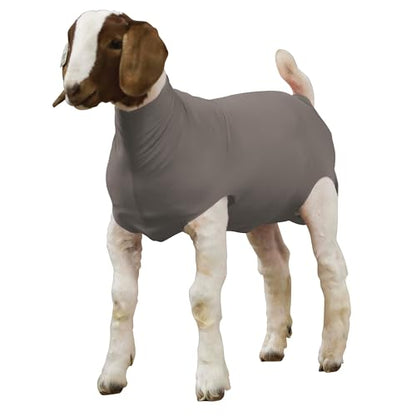 Weaver Livestock Spandex Goat Tube - size: Medium, style: Gray