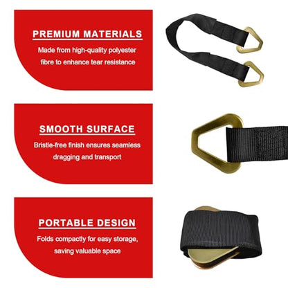 2" × 29" Premium Axle Tie Down Strap with D Rings, Heavy Duty Auto Axle Tow Strap with Protective Sleeve, 6614 Lbs Tire Wheel Tie-Down Straps for Securing Vehicle Transport (Black) - color: Black