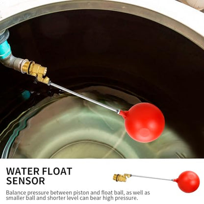 3/4 Inch float valve for water tank，water trough float valve | water float valve| Automatic Water Level Control for Water Tanks| Automatic stock tank | With 6 Inch Float Ball(2-Pack)