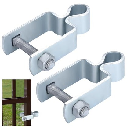 Dansydaisy 2 Pcs 1-1/2" x 1-1/2" Square Post Female Gate Hinges,Silver - color: Silver, size: 1-1/2'' X 1-1/2''