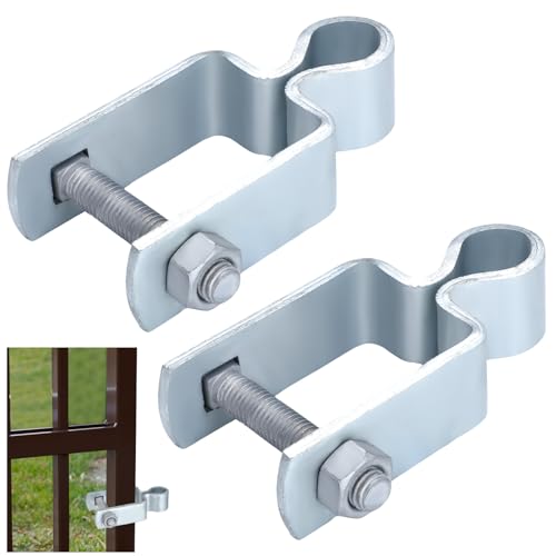 Dansydaisy 2 Pcs 2'' x 2'' Square Post Female Gate Hinges,Silver - color: Silver, size: 2" X 2"