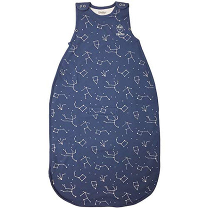 Woolino Ultimate Baby Sleep Sack – 4 Season Merino Wool Sleeping Bag, Organic Cotton Outer, Temp Regulating Blanket, Adjustable Sleep Sack Universal Size 2–24 Months - Night Sky - color: Night Sky