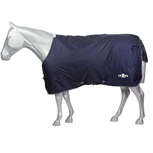 Saxon Defiant 600D Standard Neck 0g, Navy/White, 84" - color: Navy/White, size: 84"