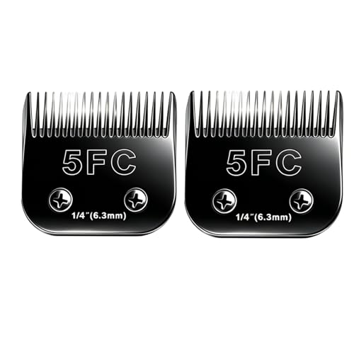 2PCS Dog Grooming Replacement 5FC Blades Compatible with Andis/Oster A5 - color: 6.3mm