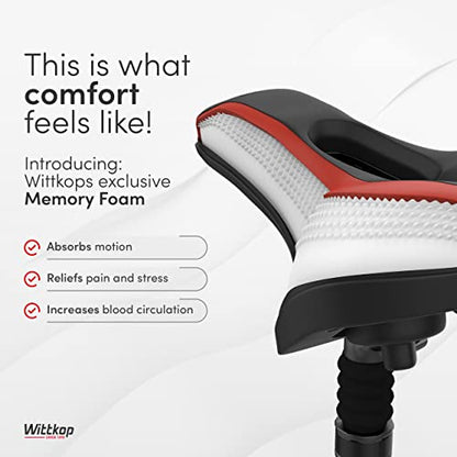 Wittkop Bike Seat I Bicycle Seat for Men and Women, Waterproof Bike Saddle with Innovative 5-Zone-Concept I Exercise Bike Seat for BMX, MTB & Road - style: Touring