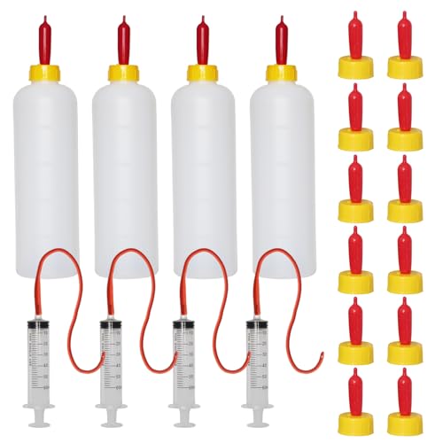24Pcs Lamb and Goat Kid Feeding Tube Kit Feeding Bottles