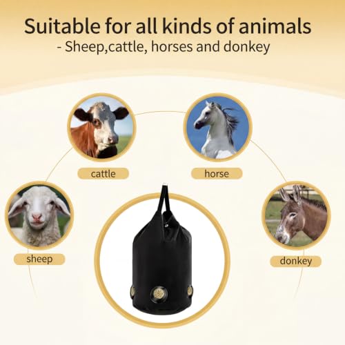 Heavy Duty Horse Hay Feeder Bag Slow Feed Hay Bag with Hanging Strap