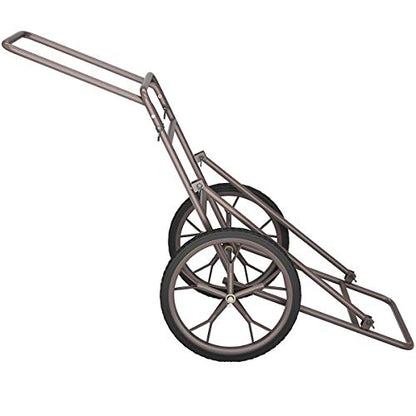 Goplus Folding Deer Cart, 500LBS Deer Hauler with Big Rubber Wheels, Heavy Duty Metal Hunting Game Cart for Animals, Firewood, Hiking, Fishing - style: 23" x 51" x 37.5"