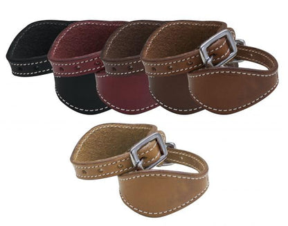 Leather Stirrup Hobbles - color: Black