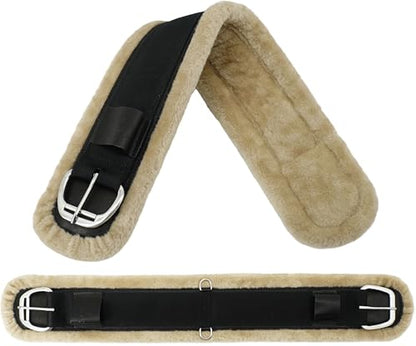Jeereal Fleece Western Cinch,Breathable Horse Cinch Girth for Western Saddle - size: 32 Inch, style: Straight | Plus