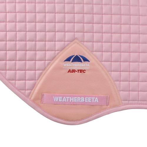 WeatherBeeta Prime Air-Tec Jump Shaped Saddle Pad - color: Light Pink, size: Large