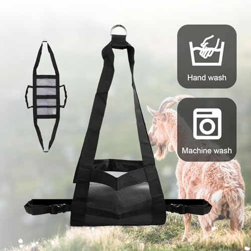 Calf Sling for Weighing, Newborn Animal Weighing Sling Lamb Goat Sheep for Lifting Livestock Scale with Strap for Baby Calf Alpaca Lamb Dogs