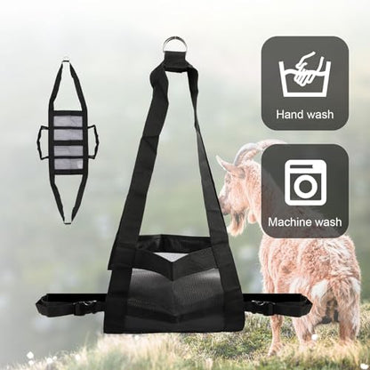 Calf Sling for Weighing, Newborn Animal Weighing Sling Lamb Goat Sheep for Lifting Livestock Scale with Strap for Baby Calf Alpaca Lamb Dogs