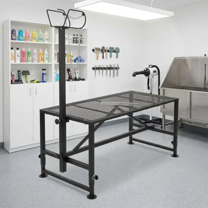 Heavy Duty Sheep Fitting Stand, Goat Milking Stand for Farms Barns and Livestock Care Areas, Adjustable Sheep Grooming Stand for Sheep and Other Livestock