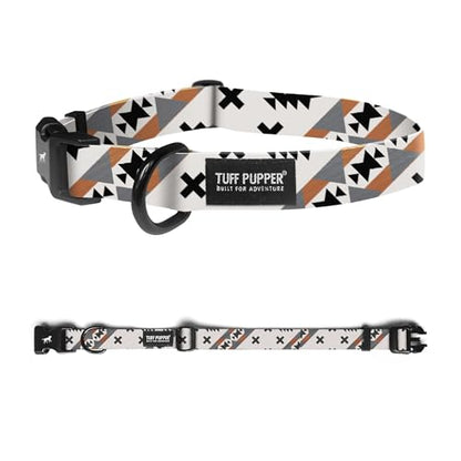 Tuff Pupper Premium Adjustable Dog Collar for Small Boy & Girl Dogs, Stylish Pattern Collars Designed in USA, Quick Release Buckle, NativePath Print, Small (0.7 Inch Wide x 8-12 Inch Neck) - color: NativePath, size: Small