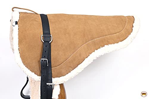 HILASON Bareback Pad Western Saddle Pad with Breast Collar - Shock Absorbing
