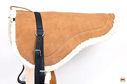 HILASON Bareback Pad Western Saddle Pad with Breast Collar - Shock Absorbing
