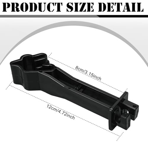 Outus 50pcs Reversed Extender Electric Fence TPost Insulators Snap, Black - color: Black