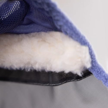 Shires FlyGuard Pro Fine Mesh Fly Mask with UV Protection Sky/Extra Extra Full/Ears - color: Sky, size: Extra Extra Full