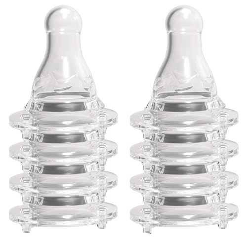 Avima Anti Colic Nipples for Narrow Neck Bottles, 4-7M, (Pack of 6) | Medium Flow. Stage 2.