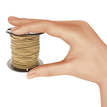 The Beadsmith Leather Cord – Beach – 1mm Spool – 25 Yards/22.86 Meters – Indian Leather Thong Ideal for Braiding, Beading, Necklaces, Fine Lacing, Hair Accessories & DIY Jewelry Making - size: 1mm, style: Beach – 25 Yards
