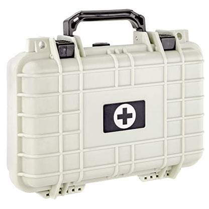 Eylar Medium 11.6 Inch Hard Protective Medical Case EMT First Responder and First Aid Service Storage Box, Waterproof, Dustproof, Shockproof (White) - color: White