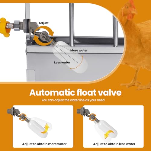 Automatic Chicken Waterer Stainless Steel Chicken Water Dispenser