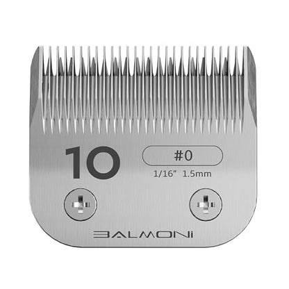 Professional A5 Blades – Powder Metallurgy + Titanium-Ceramic, Low-Heat High-Precision – Fits Wahl, Andis, Oster, Heiniger A5 Clippers, Parent (#10 1.5mm-1/16) - size: #10 1.5mm-1/16"