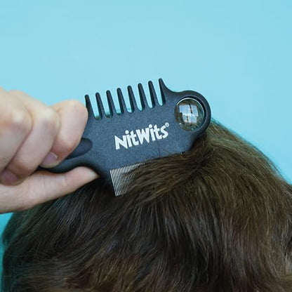 NitWits Head Lice & Egg Comb, 3-in-1 Detangling Nit Comb, 2 Pack