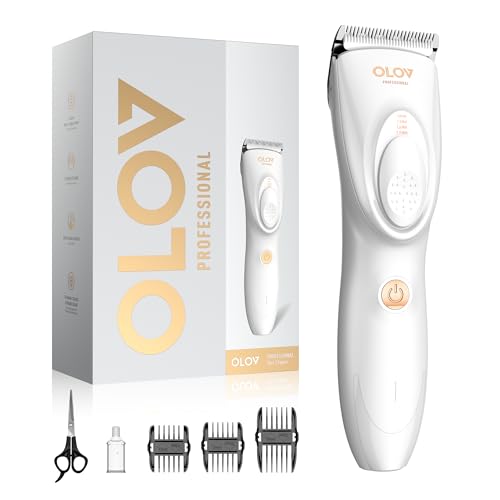 Hair Clippers for Men, Cordless Hair Clipper Kit, Adjustable 4 Length Setting, 2-Speed Settings, Replaceable Ceramic Blade Heads, Rechargeable Hair Clippers for Family (White) - color: White