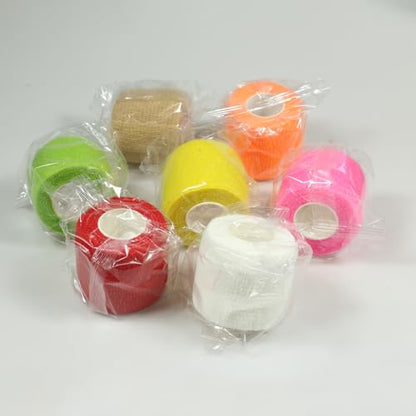 Self Adhesive Bandage Wrap Elastic Athletic Tape 12PCS 2 in X 14.7 ft White - color: White 12pcs