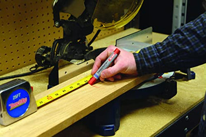 LA-CO INDUSTRIES 80351 Lumber Crayon, Yellow, 12 Per Pack - color: Yellow