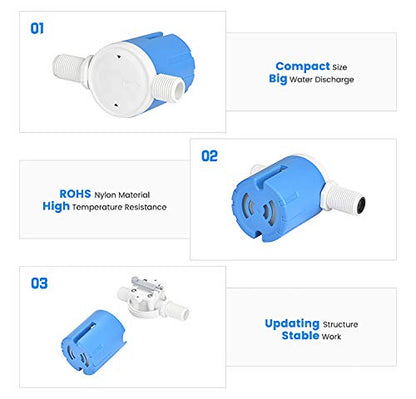 1/2" Automatic Water Level Control Valve, Inside Type,Side inflow | Float Valve for Water Tank, Solar Energy, Auto Pot, Aquarium - style: 1/2" Side Inner