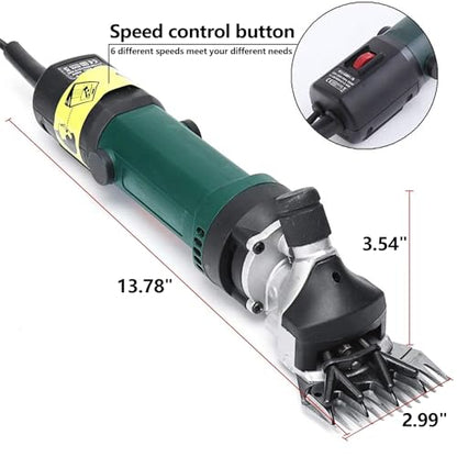 Sheep Shears, 690W Professional Electric Sheep Clippers with 6 Speed, Farm Livestock Clippers Kit Suitable for Thick Coat Animals
