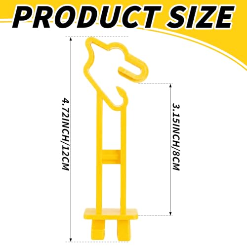 75Pcs Reversed Extender Electric Fence T Post Insulators, Yellow