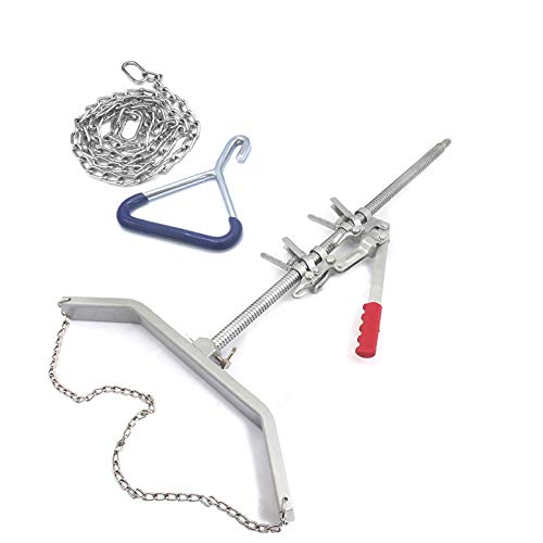 Durable Baby Cow delivery Apparatus Calf Puller & (1pc) OB Handle, (1pc) Chain 30" Veterinary Instruments for Dairy Farm
