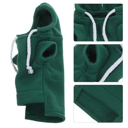 Ferret Clothes Hamster Sweatshirt Guinea Pig Hoodie Hamster Sweater Bunny Clothing Guinea Pig Outfits Small Animal Warm Vest Green S Red Hoodie - color: As Shown 1