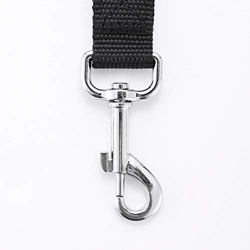 Strong Durable Nylon Dog Training Leash, 1 Inch Wide Traction Rope, 6 ft Long, for Small and Medium Dog (Black, 6 Feet) - color: Black, size: 6 Feet