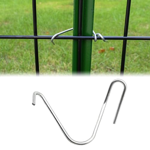 T-Post Clips Galvanized Steel Fence Clips 150 PCS 10 Gauge Convenient and Fast Installation Pre-Cut Fence Ties for T-Posts/U-Posts