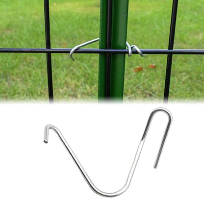 T-Post Clips Galvanized Steel Fence Clips 150 PCS 10 Gauge Convenient and Fast Installation Pre-Cut Fence Ties for T-Posts/U-Posts