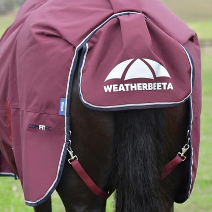 WeatherBeeta ComFiTec Essential Turnout 0g, Burgundy/Navy, 75" - color: Burgundy/Navy, size: 75"
