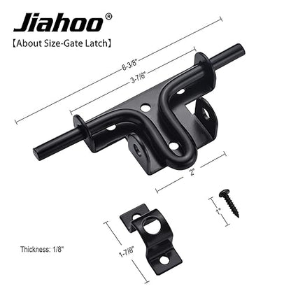 Door Lock Gate Latch, Heavy Duty Slide Bolt Door Lock with Brass Padlock - style: Slide Bolt Latch & Padlock
