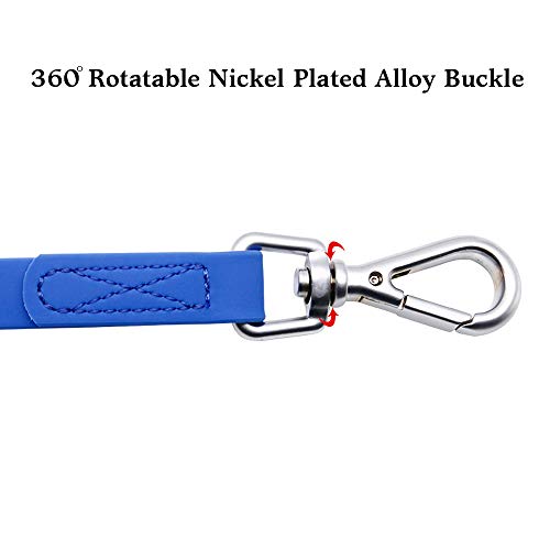 Waterproof Dog Training Leash 50FT 30FT 15FT 10FT 5FT Heavy Duty Recall Long Lead for Large Medium Small Dogs (5FT, Blue) - color: Blue, size: 5FT