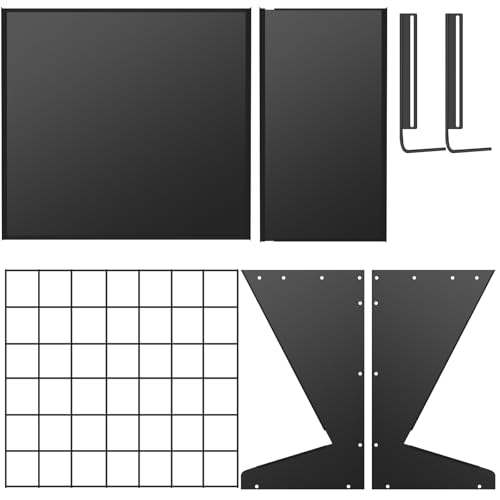2 in 1 Wall Mount Hay and Grain Feeder, 25 Gallons Livestock Feeder