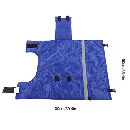 39 x 35 Inch Waterproof Calf Blanket, for Cold Winter to Keep Calves Warming, with Reflective Strip and Quick Release Buckles, Windproof Oxford Cloth for Calf Goat Horse Coat Jacket