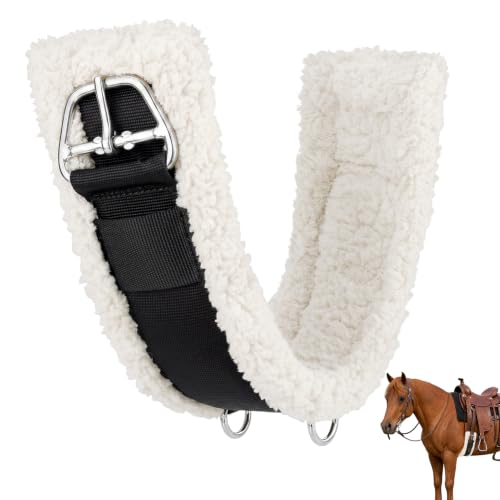 Western Cinch for Horses, 1" Thick Soft Fleece Lined Saddle Cinch Girth - size: 28inch